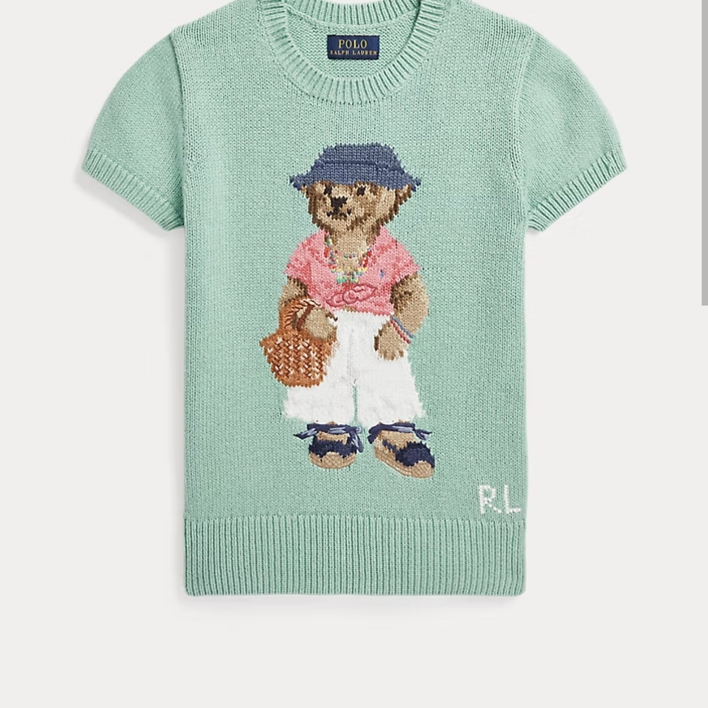 Polo by Ralph Lauren Kids Green Bear Graphic T-Shirt